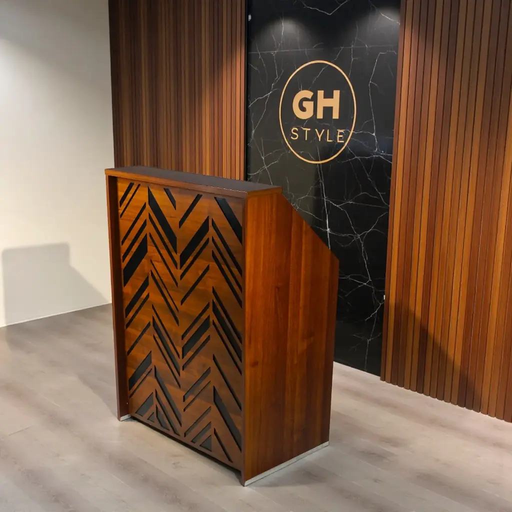 كاونتر استقبال لايت بوكس