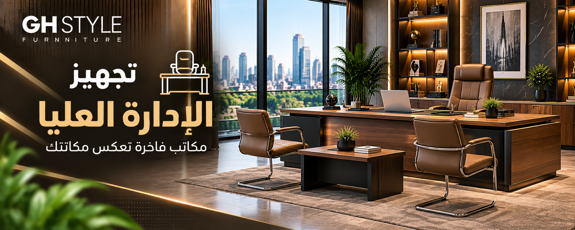 أثاث مكتبى / حلول متكاملة لتجهيز الشركات والمكاتب / تجهيز مكاتب الإدارة العليا