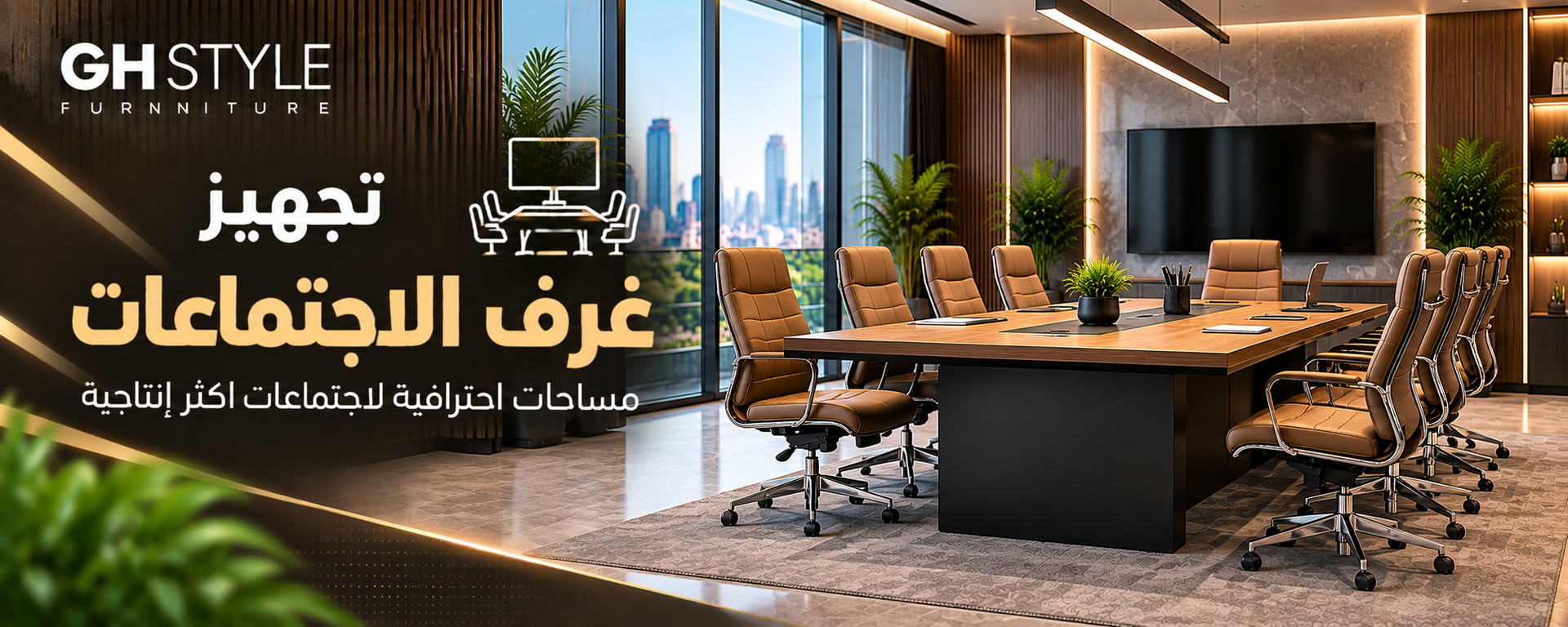 أثاث مكتبى /  عروض الحلول متكاملة لتجهيز الشركات / تجهيز الاجتماعات