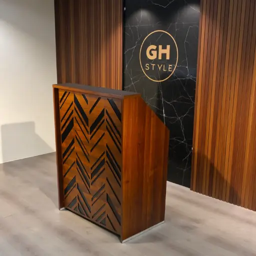 كاونتر استقبال لايت بوكس